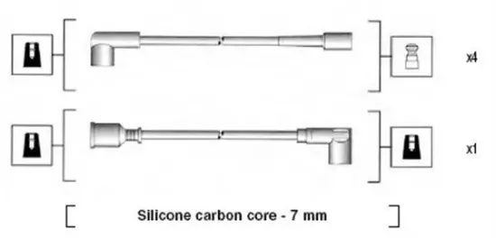 Zündleitungssatz MAGNETI MARELLI 941275020838 Bild Zündleitungssatz MAGNETI MARELLI 941275020838