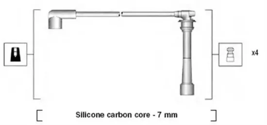 Zündleitungssatz MAGNETI MARELLI 941295110882 Bild Zündleitungssatz MAGNETI MARELLI 941295110882