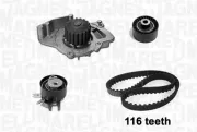 Wasserpumpe + Zahnriemensatz MAGNETI MARELLI 341401690001