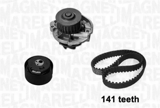 Wasserpumpe + Zahnriemensatz MAGNETI MARELLI 341401860001 Bild Wasserpumpe + Zahnriemensatz MAGNETI MARELLI 341401860001