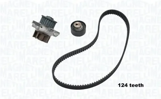 Wasserpumpe + Zahnriemensatz MAGNETI MARELLI 341401860002 Bild Wasserpumpe + Zahnriemensatz MAGNETI MARELLI 341401860002