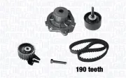 Wasserpumpe + Zahnriemensatz MAGNETI MARELLI 341403980001