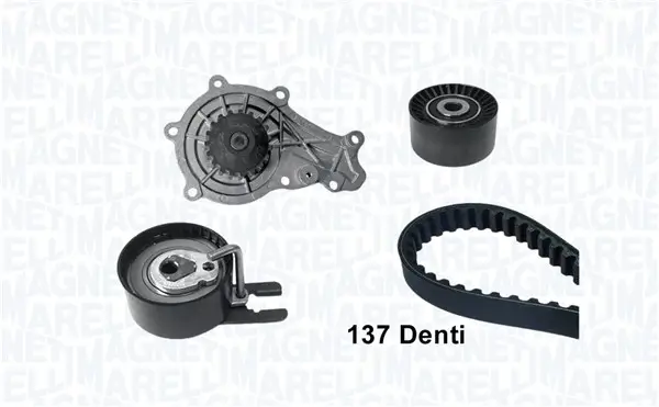 Wasserpumpe + Zahnriemensatz MAGNETI MARELLI 341404030001