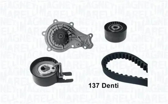 Wasserpumpe + Zahnriemensatz MAGNETI MARELLI 341404030001 Bild Wasserpumpe + Zahnriemensatz MAGNETI MARELLI 341404030001
