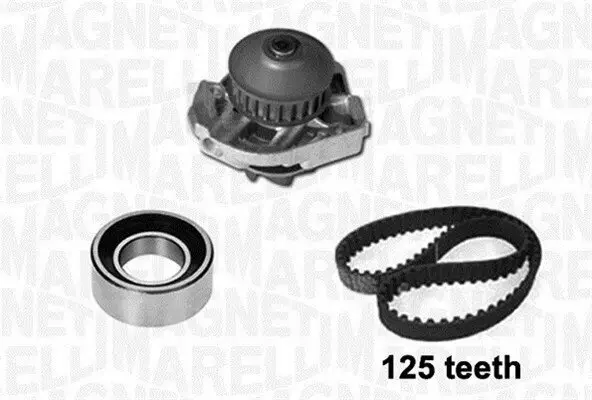 Wasserpumpe + Zahnriemensatz MAGNETI MARELLI 341404810001 Bild Wasserpumpe + Zahnriemensatz MAGNETI MARELLI 341404810001