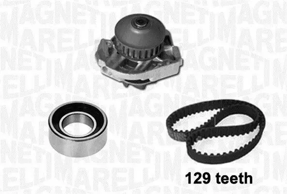 Wasserpumpe + Zahnriemensatz MAGNETI MARELLI 341404820001