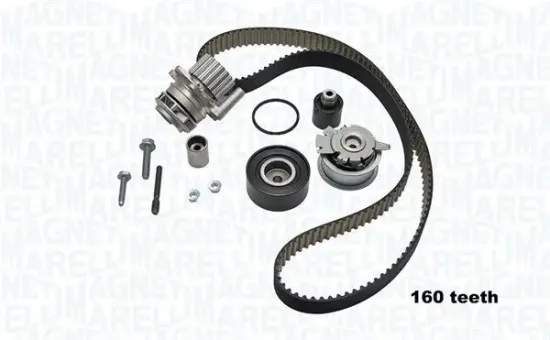 Wasserpumpe + Zahnriemensatz MAGNETI MARELLI 341406440001 Bild Wasserpumpe + Zahnriemensatz MAGNETI MARELLI 341406440001