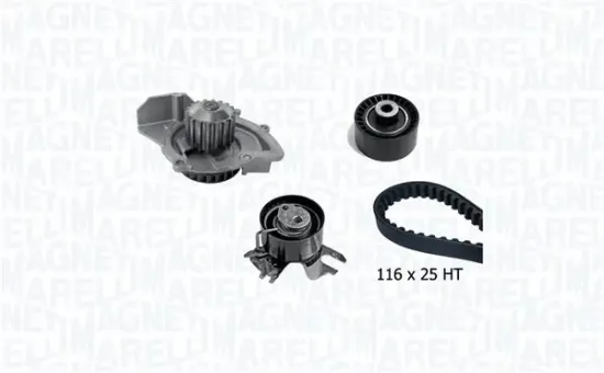 Wasserpumpe + Zahnriemensatz MAGNETI MARELLI 341406770001 Bild Wasserpumpe + Zahnriemensatz MAGNETI MARELLI 341406770001