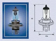 Glühlampe, Fernscheinwerfer 24 V 75/70 W H4 MAGNETI MARELLI 002156100000