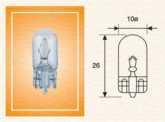 Glühlampe, Blinkleuchte 24 V 3 W W3W MAGNETI MARELLI 003822100000