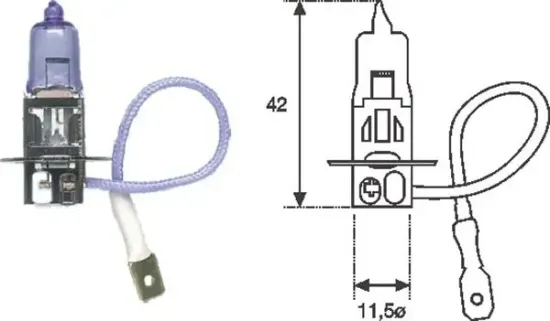 Glühlampe, Nebelscheinwerfer 12 V 55 W H3 MAGNETI MARELLI 002553100000 Bild Glühlampe, Nebelscheinwerfer 12 V 55 W H3 MAGNETI MARELLI 002553100000