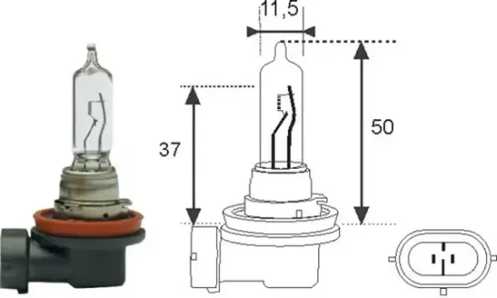 Glühlampe, Fernscheinwerfer 12 V 65 W H9 MAGNETI MARELLI 002548100000 Bild Glühlampe, Fernscheinwerfer 12 V 65 W H9 MAGNETI MARELLI 002548100000