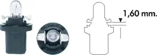 Glühlampe, Instrumentenbeleuchtung 12 V 1,2 W B2,4W MAGNETI MARELLI 003723100000 Bild Glühlampe, Instrumentenbeleuchtung 12 V 1,2 W B2,4W MAGNETI MARELLI 003723100000