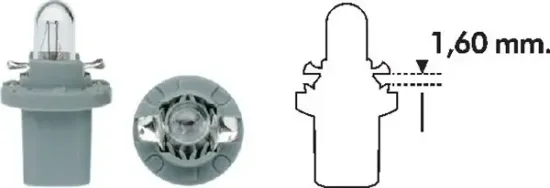 Glühlampe, Instrumentenbeleuchtung 24 V 1,2 W B2,4W MAGNETI MARELLI 003724100000 Bild Glühlampe, Instrumentenbeleuchtung 24 V 1,2 W B2,4W MAGNETI MARELLI 003724100000