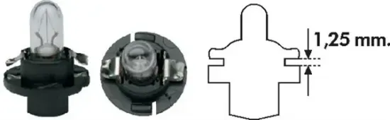 Glühlampe, Instrumentenbeleuchtung 12 V 1,2 W B2,4W MAGNETI MARELLI 002053000000 Bild Glühlampe, Instrumentenbeleuchtung 12 V 1,2 W B2,4W MAGNETI MARELLI 002053000000