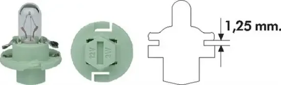 Glühlampe, Instrumentenbeleuchtung 12 V 2 W B2,4W MAGNETI MARELLI 002053100000 Bild Glühlampe, Instrumentenbeleuchtung 12 V 2 W B2,4W MAGNETI MARELLI 002053100000