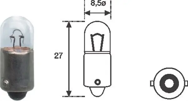 Glühlampe, Blinkleuchte 12 V 4 W T4W MAGNETI MARELLI 002893100000