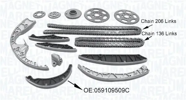 Steuerkettensatz MAGNETI MARELLI 341500001590