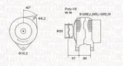 Generator 14 V MAGNETI MARELLI 063731036010