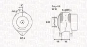 Generator 14 V MAGNETI MARELLI 063731088010