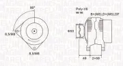 Generator 14 V MAGNETI MARELLI 063731147010