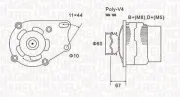 Generator 14 V MAGNETI MARELLI 063731153010