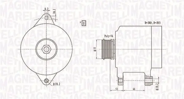 Generator 12 V MAGNETI MARELLI 063731157010