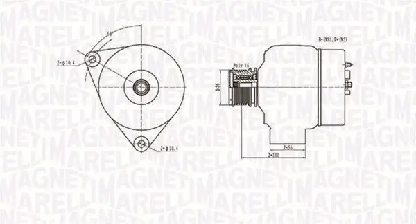 Generator 12 V MAGNETI MARELLI 063731209010