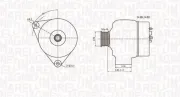 Generator 12 V MAGNETI MARELLI 063731301010