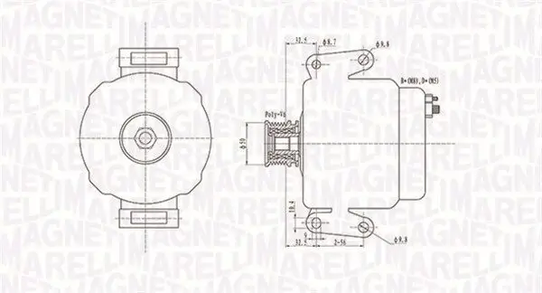 Generator 12 V MAGNETI MARELLI 063731481010