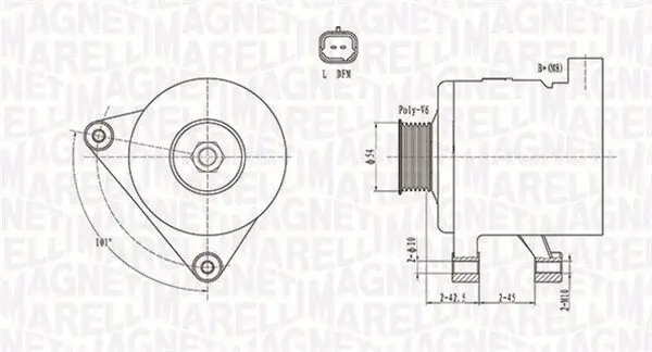 Generator 12 V MAGNETI MARELLI 063731498010