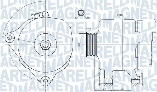 Generator 14 V MAGNETI MARELLI 063731499010