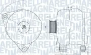 Generator 14 V MAGNETI MARELLI 063731501010