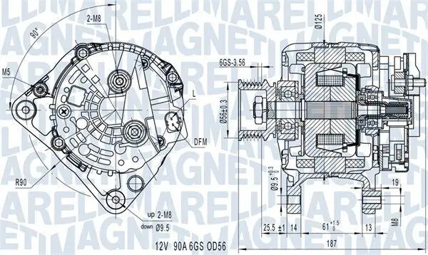 Generator 12 V MAGNETI MARELLI 063731512010