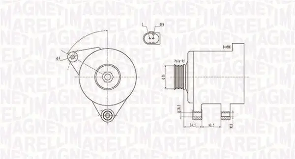 Generator 12 V MAGNETI MARELLI 063731546010