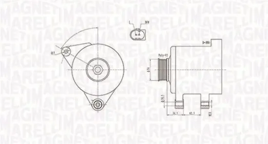 Generator 12 V MAGNETI MARELLI 063731546010 Bild Generator 12 V MAGNETI MARELLI 063731546010