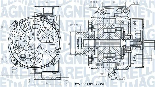 Generator 12 V MAGNETI MARELLI 063731585210