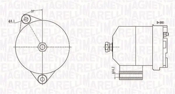 Generator 12 V MAGNETI MARELLI 063731586010