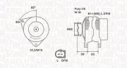 Generator 14 V MAGNETI MARELLI 063731588010