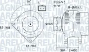 Generator 12 V MAGNETI MARELLI 063731645010