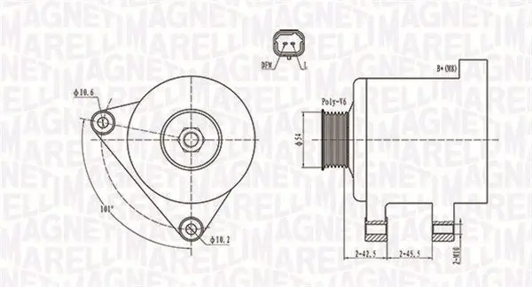 Generator 12 V MAGNETI MARELLI 063731674010