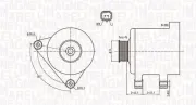 Generator 12 V MAGNETI MARELLI 063731674010