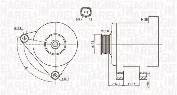 Generator 12 V MAGNETI MARELLI 063731761010