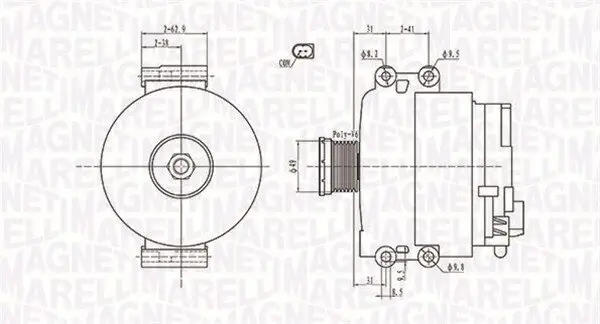 Generator 12 V MAGNETI MARELLI 063731774010