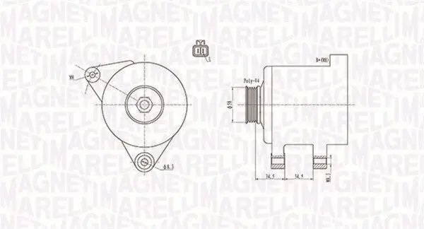 Generator 12 V MAGNETI MARELLI 063731789010