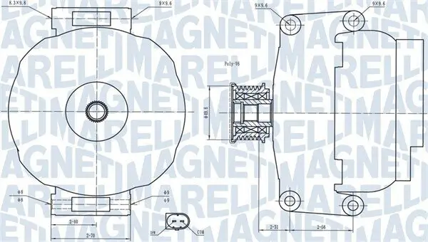 Generator 14 V MAGNETI MARELLI 063731840010