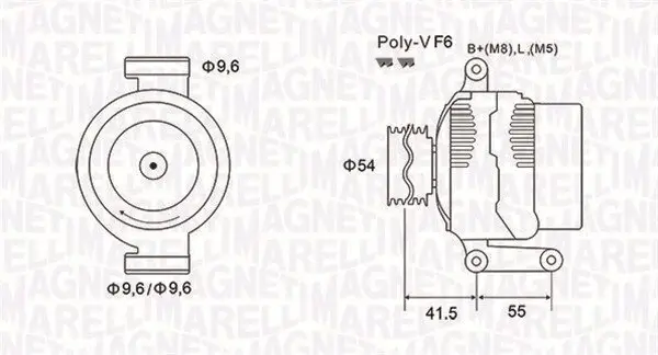 Generator 12 V MAGNETI MARELLI 063731862010