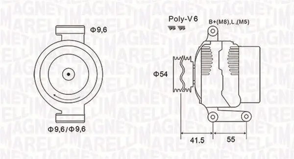 Generator 12 V MAGNETI MARELLI 063731856010