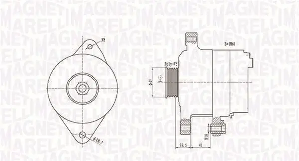 Generator 12 V MAGNETI MARELLI 063731891010