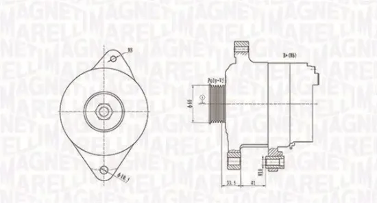 Generator 12 V MAGNETI MARELLI 063731891010 Bild Generator 12 V MAGNETI MARELLI 063731891010